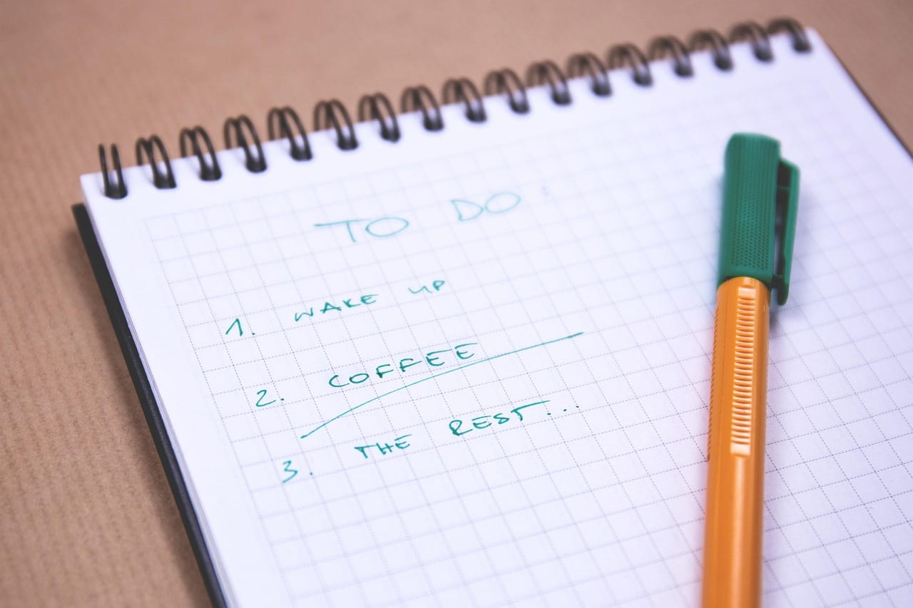 Three things on the list. That is the whole plan.